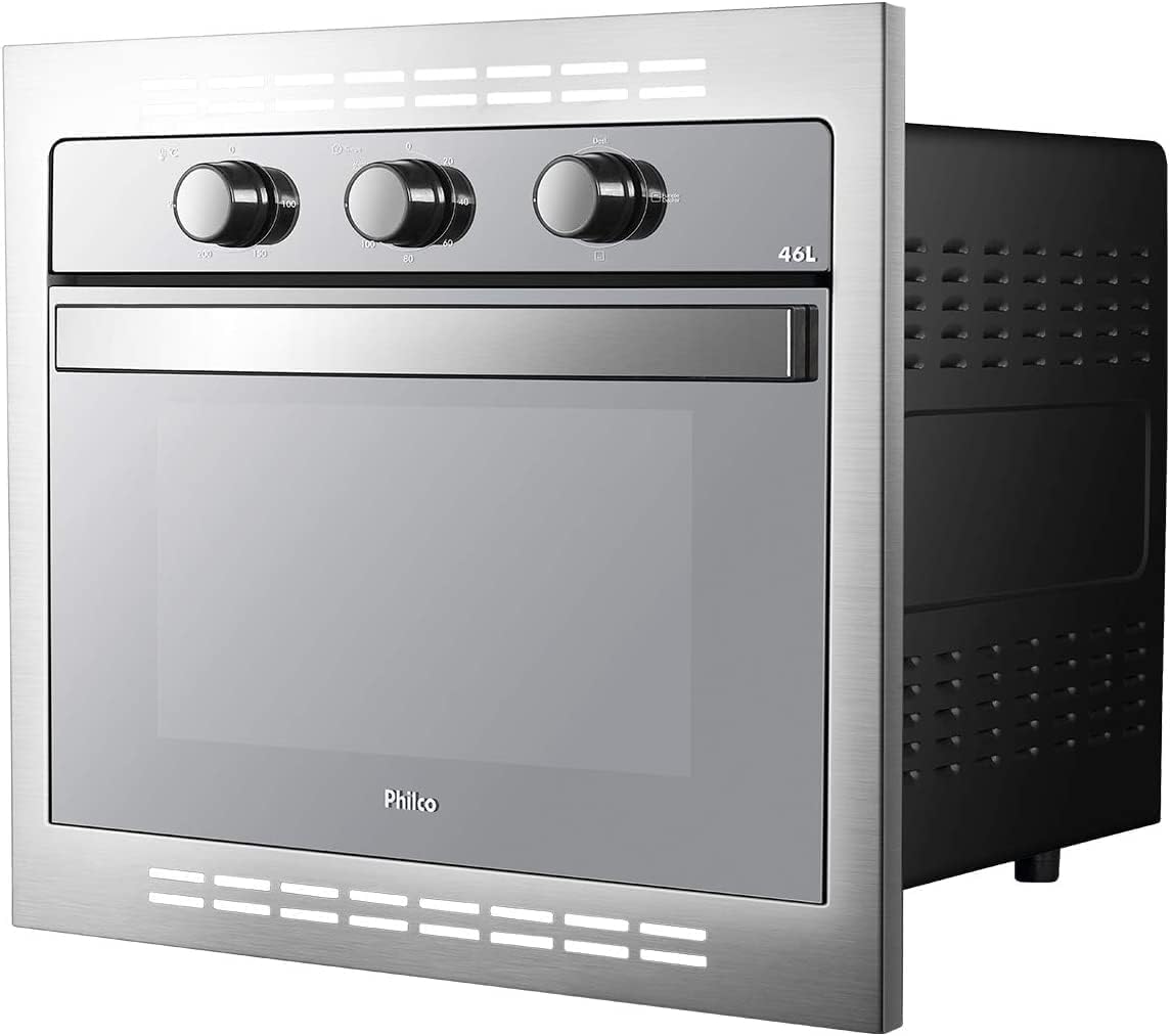 Forno Elétrico de Embutir Philco Prata 46L