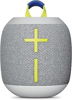 Caixa de Som Bluetooth Ultimate Ears WONDERBOOM 4, À Prova D´Água e Poeira, Flutuante, Som Grave de 360 Graus, Alcance de 40M, Até 14h de Bateria e Carregamento USB-C - Cinza