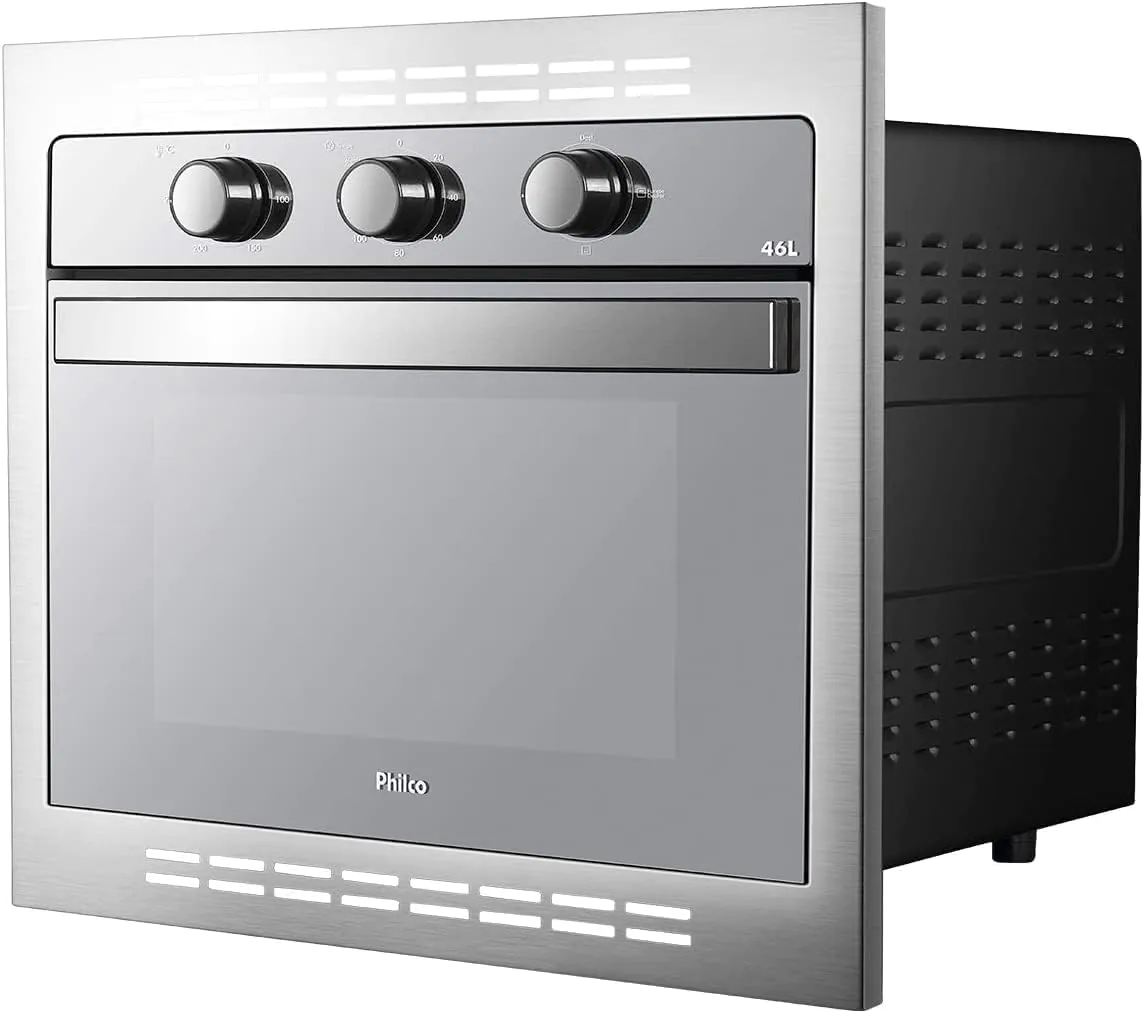 Forno Elétrico de Embutir Philco Prata 46L
