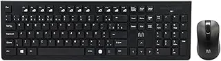 Kit Teclado e Mouse Sem Fio Conforto Multimídia Conexão Usb 1200dpi Teclas Chocolate Preto Multi - TC212