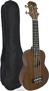 Ukulele Soprano Sapele Malibu 21 C/Capa Cordas Aquila