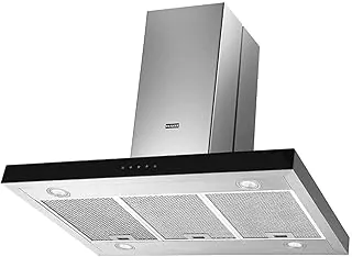 COIFA ILHA LINEA TOUCH FRANKE 90CM 127V Aço Inox, Vidro Temperado Preto
