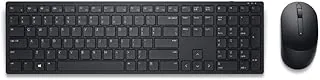 Combo Teclado e Mouse Sem Fio Dell Pro KM5221W ABNT2, Receptor USB 2.4 GHz, DPI até 4000, Bateria até 36 Meses, Preto