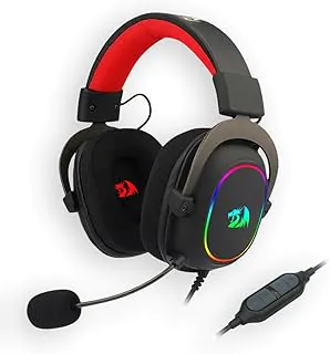 Headset Gamer Redragon Zeus X RGB USB 7.1 Surround Sound Virtual H510-RGB, Preto