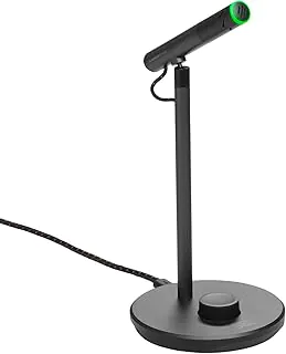 JBL Quantum Stream Talk - Microfone condensador único para transmissão perfeita, gravação e jogos, botão mudo com um toque, botão de controle fácil de ajustar, amortecedor embutido (preto)
