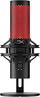 Microfone Condensador USB HyperX QuadCast 2 - Gravação em Alta Resolução para Streaming e Podcasts, com Controles Integrados, Suporte Antichoque Removível, 4 Padrões Polares, Preto (872V1AA)