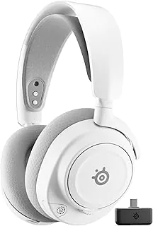 SteelSeries Arctis Nova 7 Fone de Ouvido Gamer Sem Fio, Branco, Multiplataforma, Microfone com IA, 38h Autonomia, Bluetooth e 2.4GHz, USB-C
