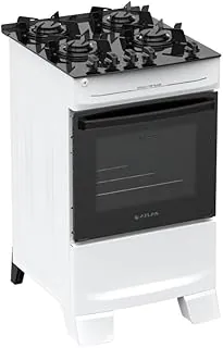 Fogão 4 Bocas Atlas Mônaco Top Glass Mesa de Vidro Bivolt