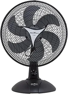 Ventilador Britânia Mega Turbo 40, 220V, Preto, 3 Velocidades, Hélice 6 pás, 40cm, 2 em 1 - Mesa ou Coluna, Potência 130W