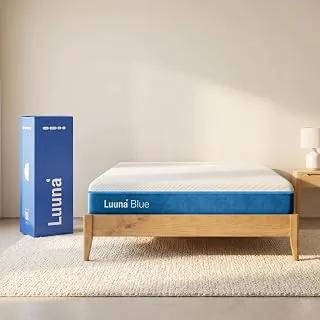 Colchão Casal Luuna Blue 21cm, 3 espumas Média-Firme, Ortopédico, 10 Anos