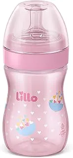 Lillo Mamadeira Com Alça Super Evolution 240Ml Rosa -