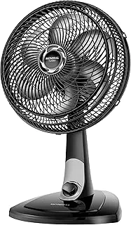 MONDIAL Ventilador de Mesa 30cm Turbo, Preto/Prata, 60W, 110V - VT-30-NB
