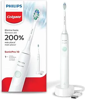 Philips Colgate SonicPro 10 Escova de Dente Elétrica, Recarregável, Bivolt
