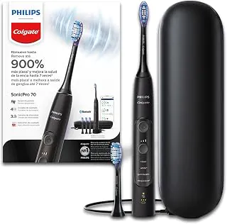 Philips Colgate SonicPro 70 Escova Elétrica, Recarregável, 3 Refis e Estojo