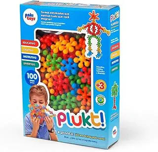 Brinquedo De Montar E Encaixe Educativo Criativo Plukt 100 Peças Infantil Criança - Plakt