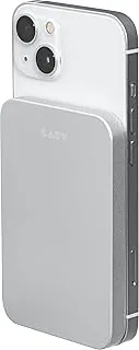 Carregador Power Bank Portátil Magsafe USB-C 5000 Mah Prata 15W Com Cabo USB-C 25CM