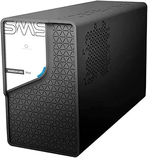 Nobreak SMS Tech 1200VA Entrada Bivolt 115/220V - Saída 115V | 6 Tomadas 10A + 2 Tomadas 20A | Senoidal por Aproximação | Proteção Contra Surtos Elétricos | Para PC, TV e Outros