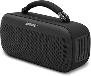 Alto-falante portátil Bose SoundLink Max, alto-falante Bluetooth grande à prova d'água, até 20 horas de vida útil da bateria, USB-C, entrada auxiliar embutida de 3,5 mm, preto