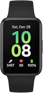 SAMSUNG Galaxy FIT 3 [2024] Tela AMOLED de 1,6 polegadas | Vida útil da bateria de 14 dias | Mais de 100 mostradores de relógio | Mais de 100 modos de exercício | Modelo internacional - (preto)