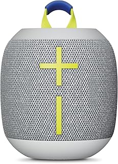 Caixa de Som Bluetooth Ultimate Ears WONDERBOOM 4, À Prova D´Água e Poeira, Flutuante, Som Grave de 360 Graus, Alcance de 40M, Até 14h de Bateria e Carregamento USB-C - Cinza