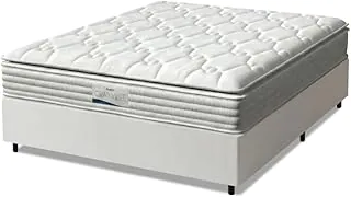 Cama Box Casal Colchão Molas Ensacadas Granville Com Pillow Probel 138x188x66cm Branco