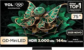 Smart TV TCL 75 Polegadas QLED Mini LED 4K C7K WiFi Bluetooth Google TV 4 HDMI 144Hz HDR10+ 75C7K