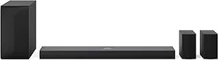 LG Home Theater SoundBar S70TR– Dolby Atmos, 500W RMS, 5.1.1 Canais, DTS Digital Surround, Caixas Traseiras, AI Sound Pro, WOW Sinergy, Bluetooth 5.3, HDMI