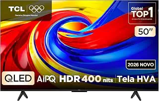 Smart TV TCL 50 Polegadas QLED 4K P7L WiFi Bluetooth Google TV HDR10+ 60 Hz AIPQ 50P7L