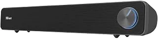 Caixa de som Trust Arys Soundbar p/PC, 22946, preto, grande