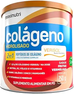 Colágeno Verisol Lata 250g Frutas Vermelhas Maxinutri