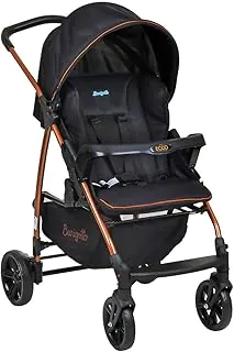 Burigotto Carrinho de Bebê com Bebê Conforto Ecco, Até 15 kg, Preto e Cobre