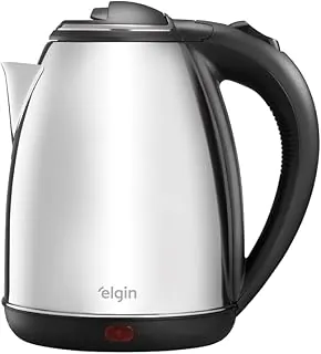 Chaleira Elétrica Elgin Cha10 1,8L Sem Fio com Desligamento Automático, Portátil, Inox