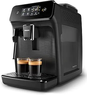 Philips Walita Cafeteira Espresso Superautomática Série 1200, 15 Bar, 110V | Moedor em Cerâmica – 2 bebidas na medida certa, display touch e 1500W de potência (EP1220/15)