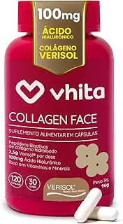 Colágeno Hidrolisado Verisol Com Ácido Hialuronico Vhita 120 Cápsulas