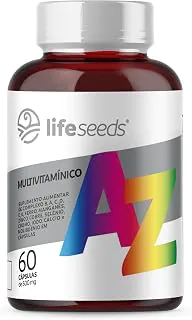 Multivitamínico A-Z - Vitaminas A, C, D3, E, K2, Complexo B, Cálcio, Cobre, Cromo, Ferro, Iodo, Manganês, Molibdênio, Selênio e Zinco