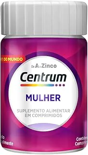 Centrum Mulher Multivitaminico Diário, com Magnésio, Vitamina D e Vitamina B12, 30 Comprimidos