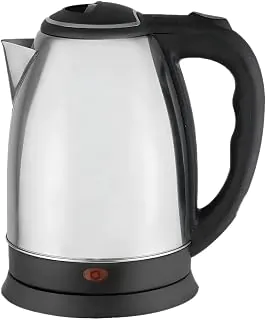 Chaleira Elétrica Inox 2L 1000W Base 360° Desligamento Automático 127V/220V (Prateado, 127V)