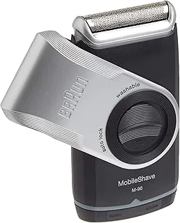 Braun Barbeador elétrico para homens, barbeador elétrico móvel M90, aparador de precisão, lavável