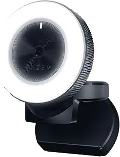 Webcam Razer Kiyo Full HD 1080p Iluminação 12 LEDs, Preto
