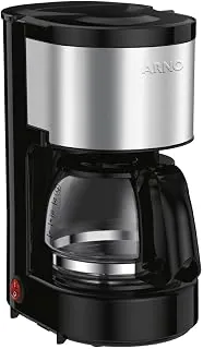 Cafeteira Elétrica Arno Perfectta Inox 0,6L CFPI, até 15 Xícaras, Sistema Corta Pingos, Jarra de Vidro, 220V