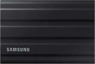 Samsung T7 Shield 1TB USB 3.2 Gen 2 (10Gbps), classificação IP65, velocidades de até 1050 MB/s, unidade de estado sólido externa (SSD portátil) preta (MU-PE1T0S)