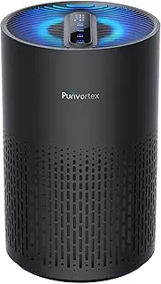 Air Purifiers for Bedroom, H13 True HEPA Filter for A11ergies, Pollen, Smoke, Dusts, Pets Dander, Odor, Hair, Ozone Free, 20db Quiet for Home, Room, Kitchen, SGS Certificaion - AC400 Black