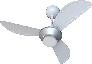 Ventilador de Teto Ventisol Mistral Inverter LED 18W Cinza/Branco 3 Pás, Bivolt