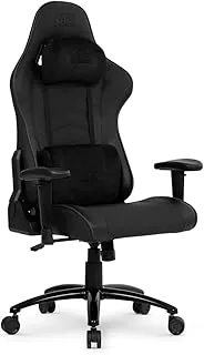 Cadeira Gamer DT3 Elise, ergonomica e confortável com revestimento DT3 PU MaxPro™, espuma injetada, estrutura em aço reforçado, braços 1D+, suporta até 130kg e altura máx. de 1,80m (Black)