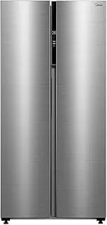 Refrigerador Side By Side 442L Inverter Cor Inox Conectada Midea MDRS598FGA042-220v