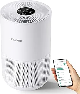 Xiaomi Purificador de ar Mi 4 compacto, verdadeiro sistema de filtro HEPA H13 de 3 estágios remove 99,97% dos poluentes tão pequenos quanto 0,3 mícrons, integração de casa inteligente, silencioso,