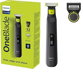 Philips OneBlade Pro Barbeador e Aparador Elétrico 12 Tamanhos em 1 Pente